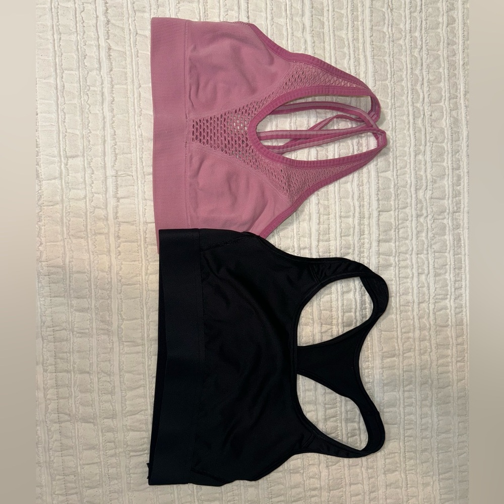 Victoria’s Sport Bras black and pink